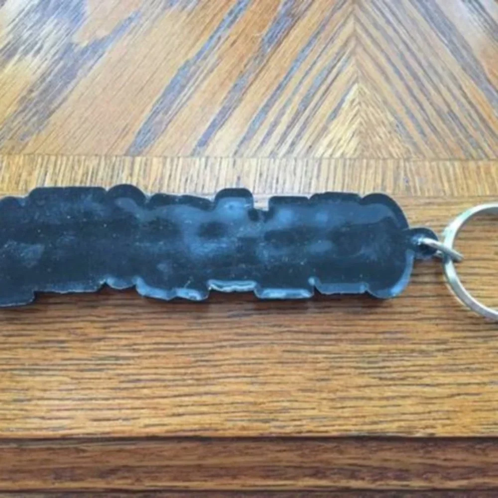 Colorful Oklahoma key chain